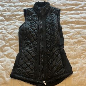 Athleta Black Quilted Vest